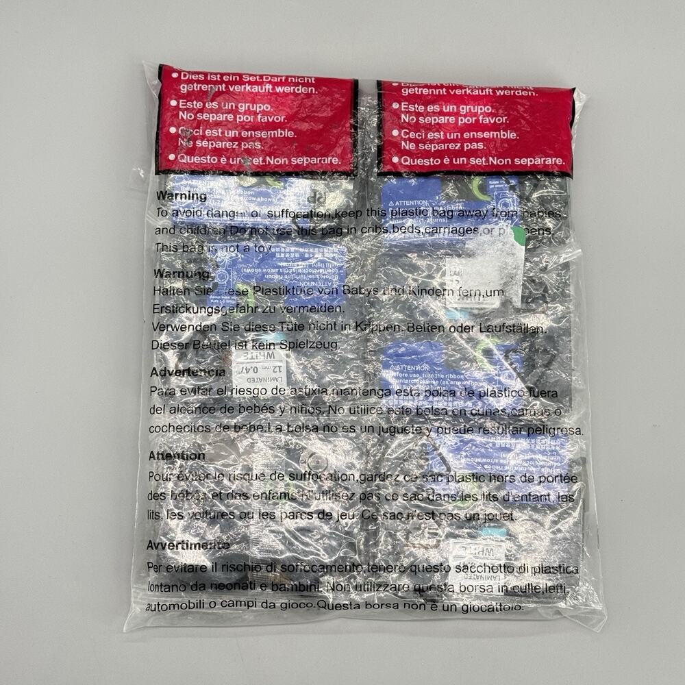 12mm Label Maker Tape Compatible for Brother P-Touch TZe-231 Black on White x 6